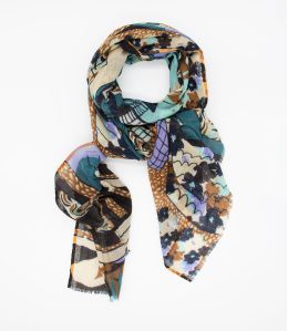 KAREN Wool Scarf, Lurex - - Storiatipic KAREN Wool Scarf, Lurex - - Storiatipic