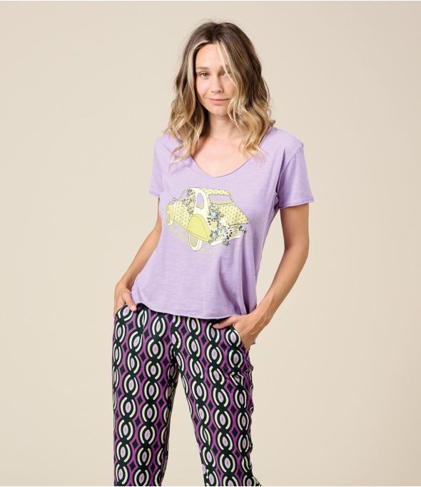 Camiseta de algodón VITA DINA PARMA - - Storiatipic