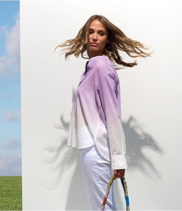 Blusa de algodón MILA TIE PARME - - Storiatipic