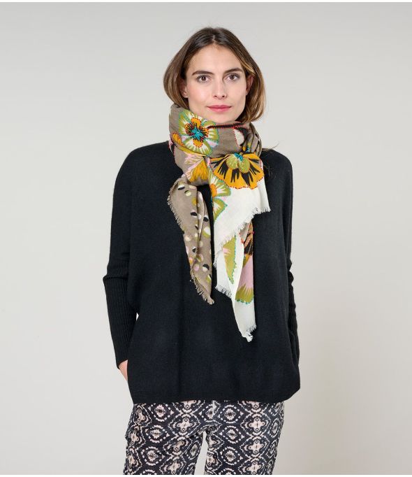 ALOISE Wool Scarf - - Storiatipic