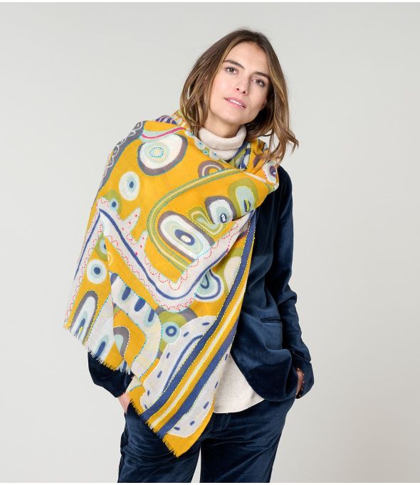 AMBER Wool Scarf - - Storiatipic