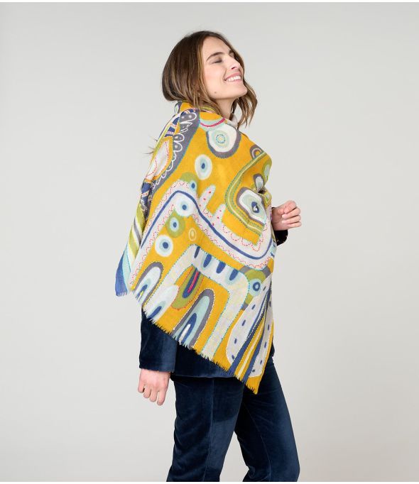 AMBER Wool Scarf - - Storiatipic