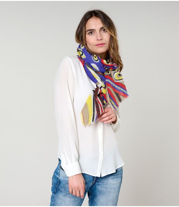 AMBER Wool Scarf - - Storiatipic