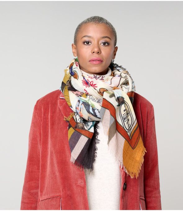 BRENDA Wool Scarf - - Storiatipic