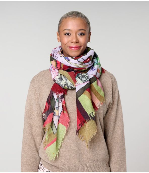 BRENDA Wool Scarf - - Storiatipic