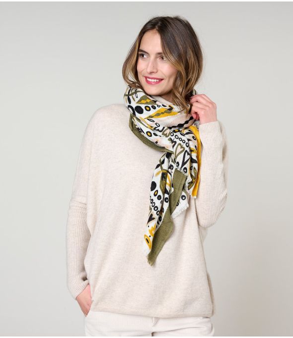 CAROL Wool, Silk Scarf - - Storiatipic