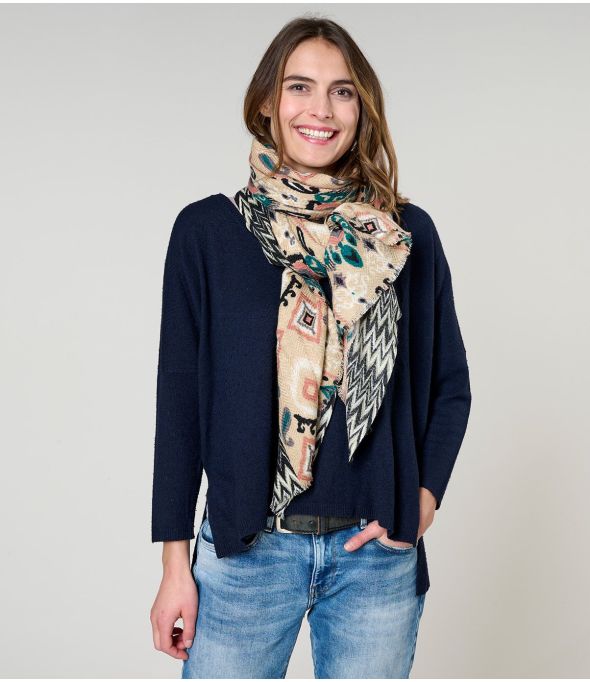 CLAIRE Lana, Bufanda de seda - - Storiatipic