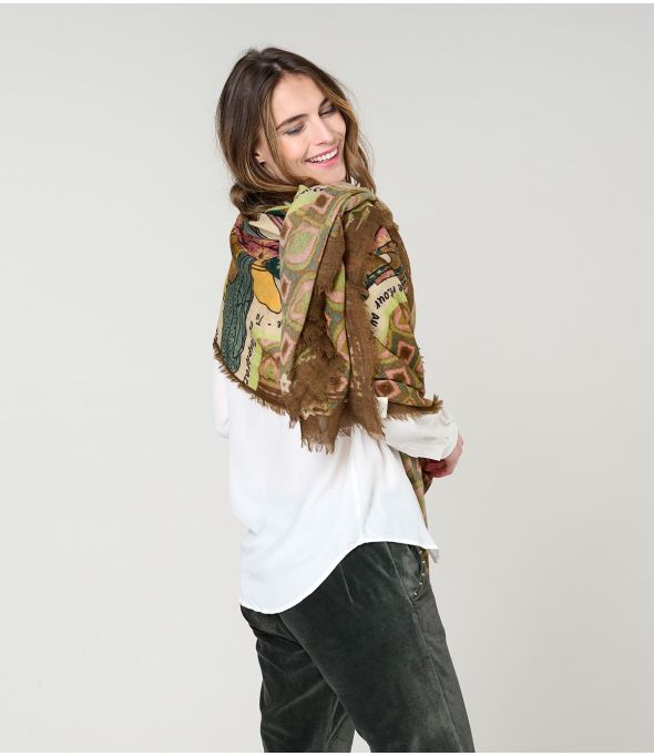 DOLORES Wool Scarf - - Storiatipic
