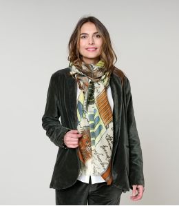 FULVIA Wool, Silk Scarf - - Storiatipic FULVIA Wool, Silk Scarf - - Storiatipic