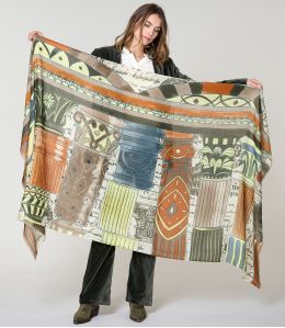 FULVIA Wool, Silk Scarf - - Storiatipic FULVIA Wool, Silk Scarf - - Storiatipic