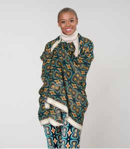 KHAN Wool, Cotton Scarf - - Storiatipic KHAN Wool, Cotton Scarf - - Storiatipic