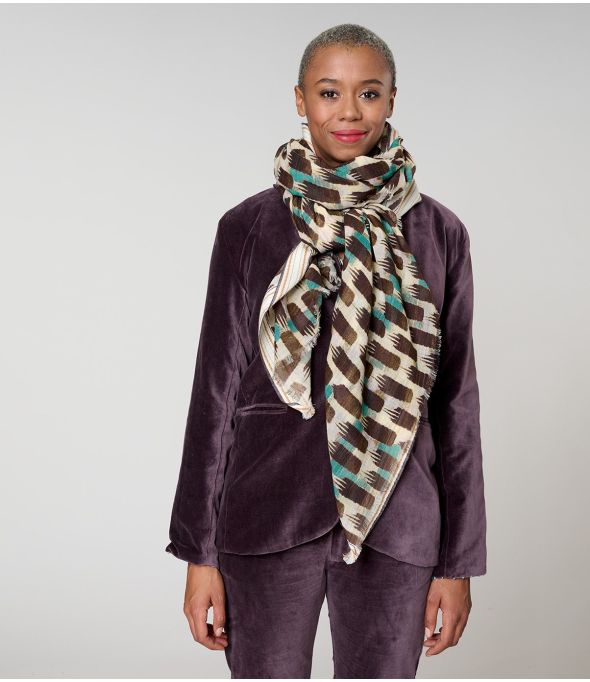 KUMI Wool Scarf, Cotton - - Storiatipic