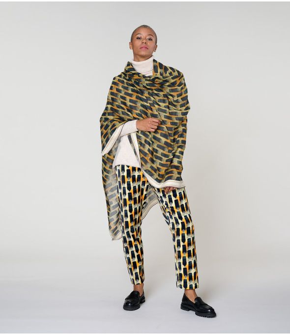 KUMI Wool Scarf, Cotton - - Storiatipic