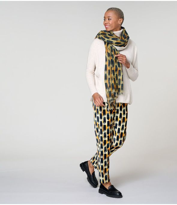 KUMI Wool Scarf, Cotton - - Storiatipic