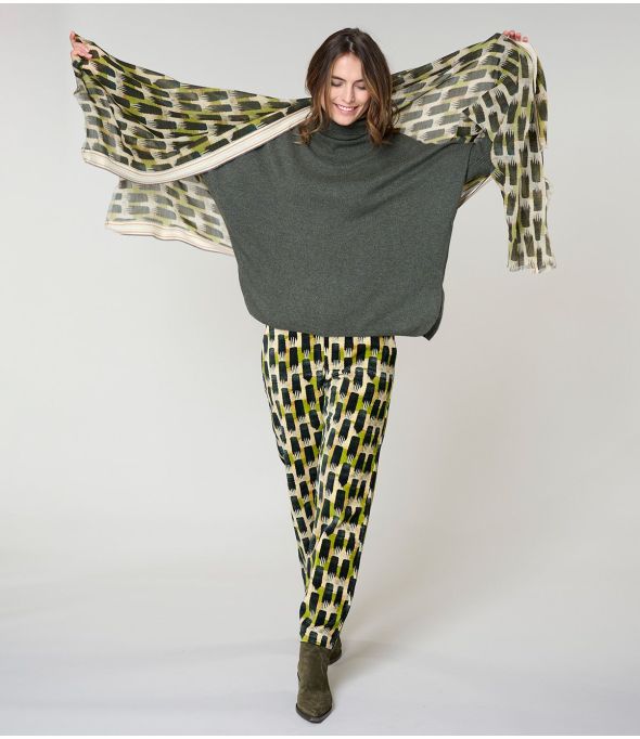 KUMI Wool Scarf, Cotton - - Storiatipic