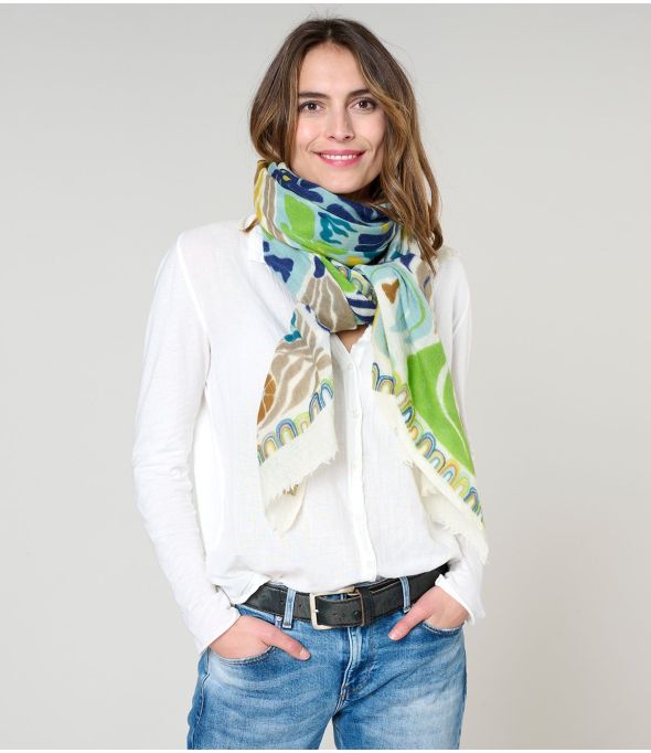 NATTIE Wool Scarf - - Storiatipic