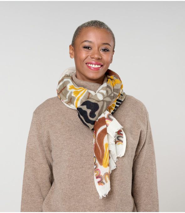 NATTIE Wool Scarf - - Storiatipic