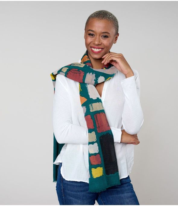 BROOKLIN Wool Scarf - - Storiatipic
