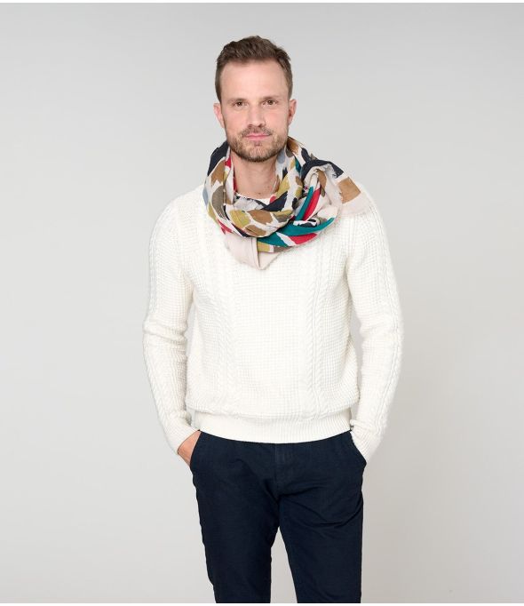BROOKLIN Wool Scarf - - Storiatipic