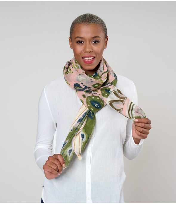 LEON Wool, Cotton Scarf - - Storiatipic