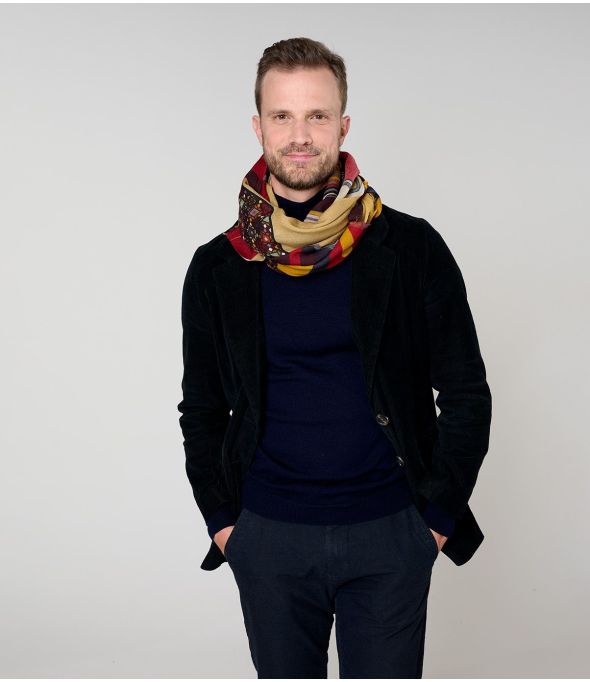 MALO Wool, Silk Scarf - - Storiatipic