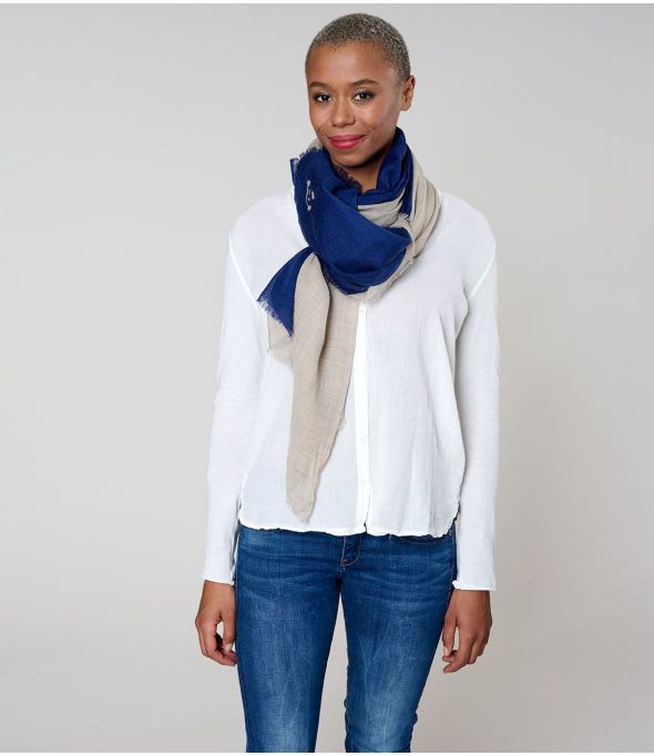 MERIL Wool, Silk Scarf - - Storiatipic