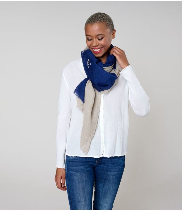 MERIL Wool, Silk Scarf - - Storiatipic