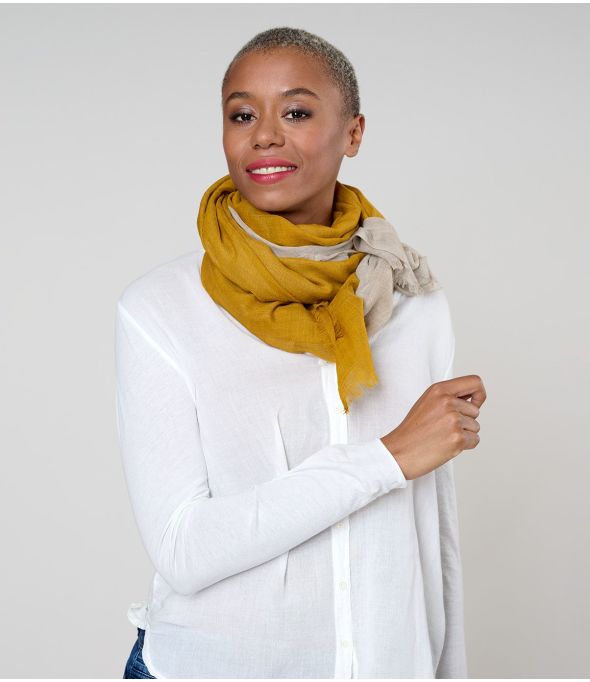 MERIL Wool, Silk Scarf - - Storiatipic