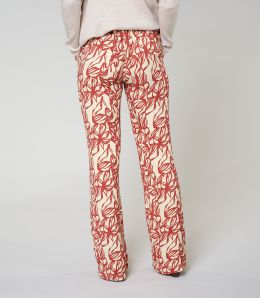 SASHA PASTEL BRICK VISCOSE PANTS - - Storiatipic SASHA PASTEL BRICK VISCOSE PANTS - - Storiatipic