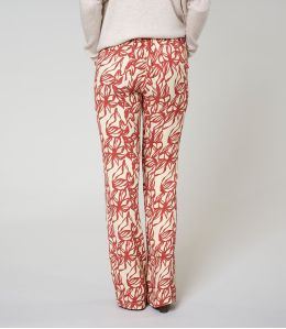 SASHA PASTEL BRICK VISCOSE PANTS - - Storiatipic SASHA PASTEL BRICK VISCOSE PANTS - - Storiatipic