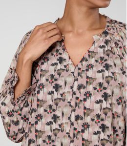 IRIS VERO NUDE BLOUSE in Viscose - - Storiatipic