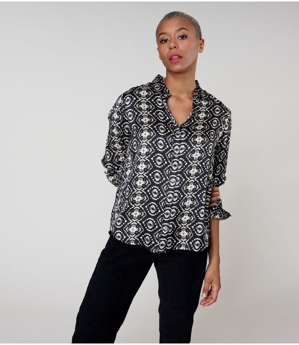 Camisa MARY BELEM BLACK MODAL - - Storiatipic