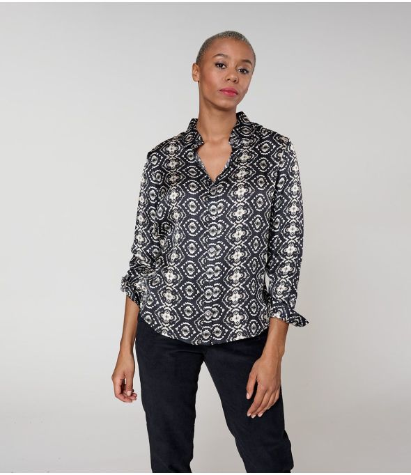 Camisa MARY BELEM BLACK MODAL - - Storiatipic