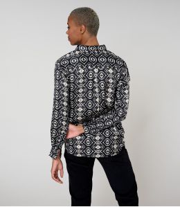 MARY BELEM BLACK SHIRT in Modal - - Storiatipic
