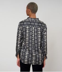 MARY BELEM BLACK SHIRT in Modal - - Storiatipic
