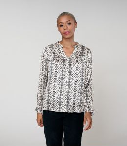 NAEL BELEM BEIGE BLOUSE in Modal - - Storiatipic NAEL BELEM BEIGE BLOUSE in Modal - - Storiatipic