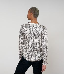 NAEL BELEM BEIGE BLOUSE in Modal - - Storiatipic NAEL BELEM BEIGE BLOUSE in Modal - - Storiatipic