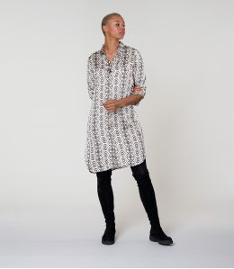 KAIA BELEM BEIGE DRESS in Modal - - Storiatipic