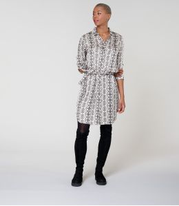 KAIA BELEM BEIGE DRESS in Modal - - Storiatipic