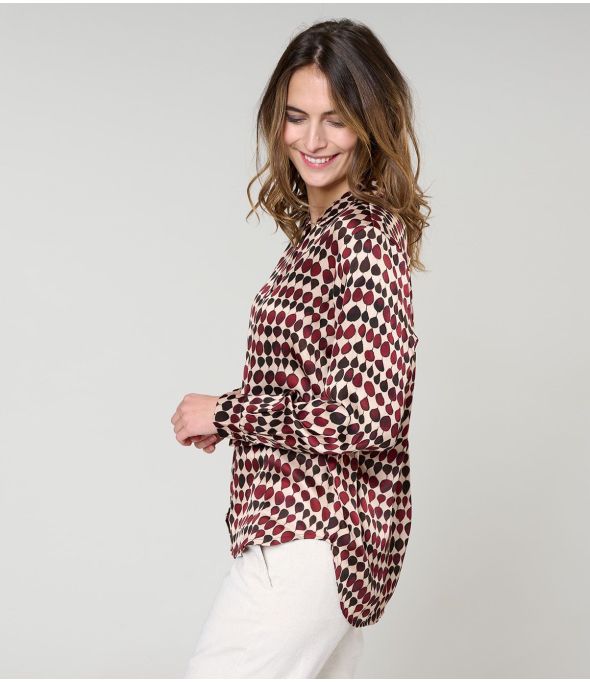 Camisa MARY GOTA RED Modal - - Storiatipic
