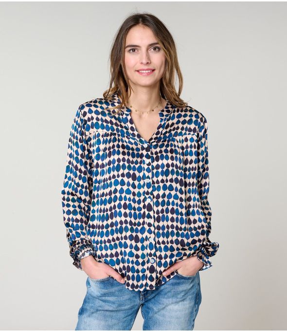 BLUSA NAEL GOTA AZUL en Modal - - Storiatipic