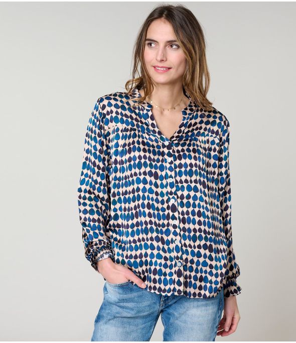BLUSA NAEL GOTA AZUL en Modal - - Storiatipic