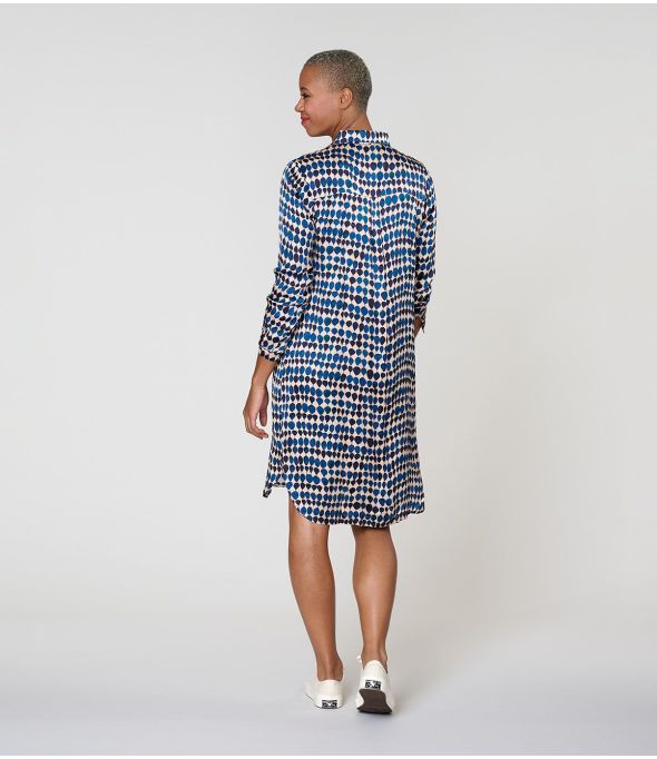 VESTIDO KAIA GOTA AZUL en Modal - - Storiatipic