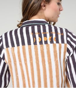 FRAN MOON CAMEL RAYON SHIRT - - Storiatipic FRAN MOON CAMEL RAYON SHIRT - - Storiatipic