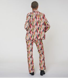 SASHA FLAMA RED Viscose pants - - Storiatipic