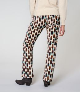 SASHA KUMI PLUM COTTON PANTS - - Storiatipic