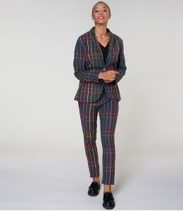 MARIUS TARTAN MULTI TROUSERS in Cotton - - Storiatipic MARIUS TARTAN MULTI TROUSERS in Cotton - - Storiatipic