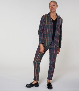 MARIUS TARTAN MULTI TROUSERS in Cotton - - Storiatipic MARIUS TARTAN MULTI TROUSERS in Cotton - - Storiatipic