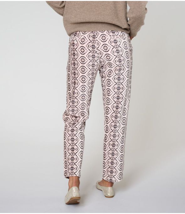 LENY BELEM BEIGE COTTON PANTS - - Storiatipic