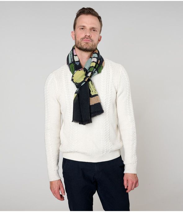 BROOKLIN Wool Scarf - - Storiatipic
